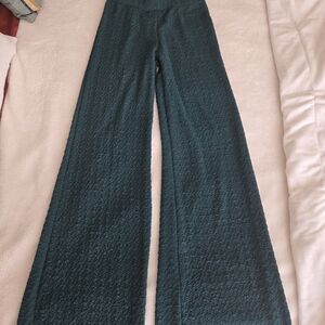 Elegant Teal Wide-Leg Pants
